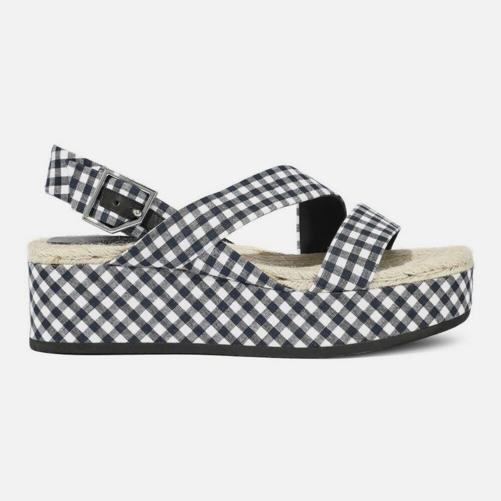 NWOB Rag & Bone Megan Gingham Platform Sandal